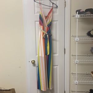 Striped maxi dress, NWOT